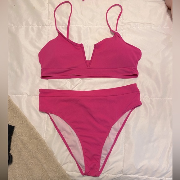 SHEIN Other - Hot pink 2-piece swimsuit